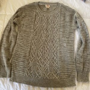Mossimo Grey, lightweight, long sleeve sweater.